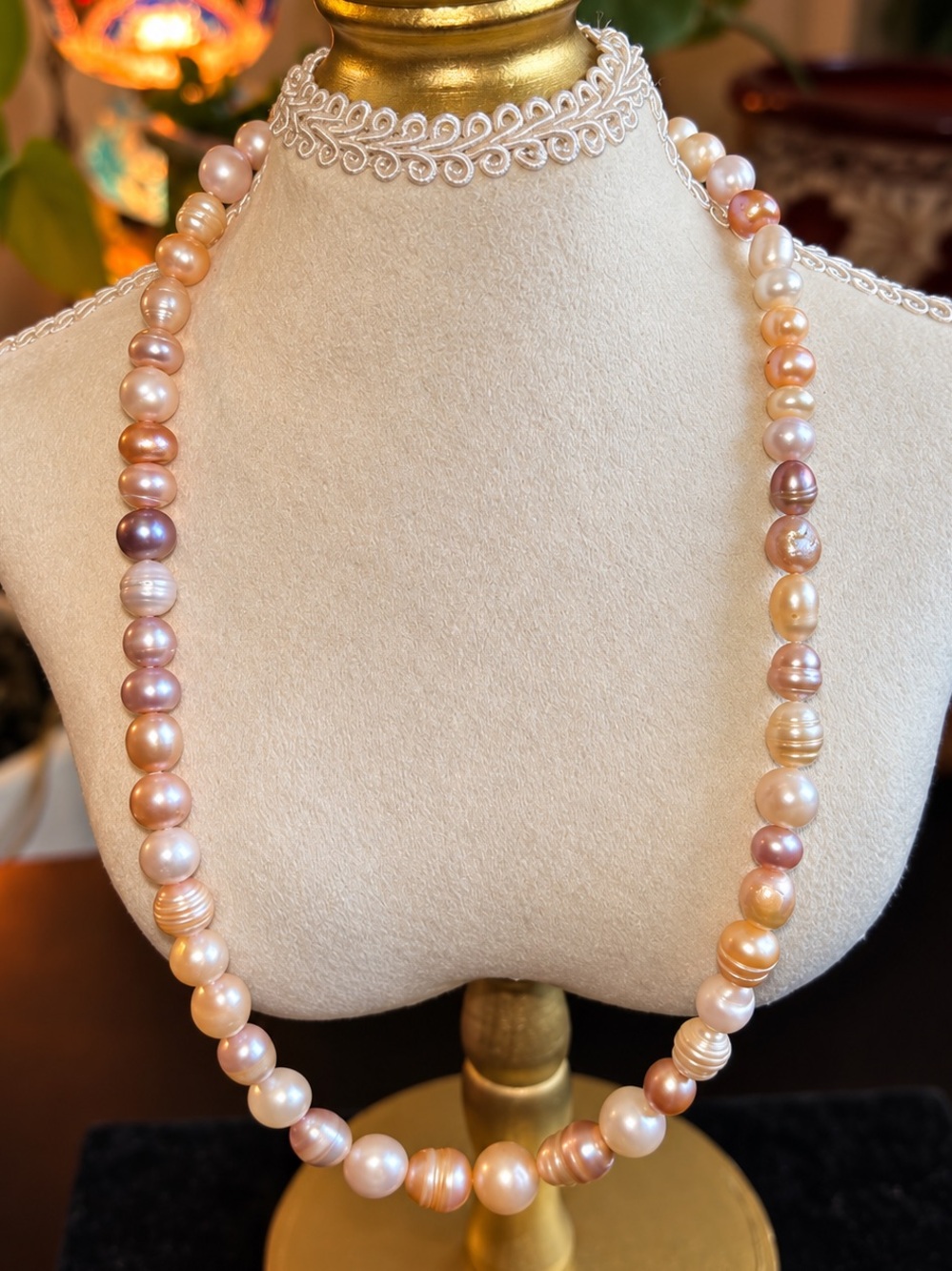 Baroque Freshwater Pearl Necklace 4-11mm | Candy Colors | 23” extension